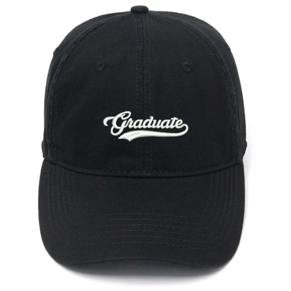 Smart Cap: Stylish Hat with 'Graduate' Embroidered on the Front